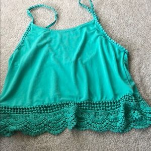 Green dressy tank